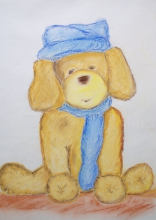 ‟Barney‟  Craies de pastel sur papier 
42x52 cm
2015

