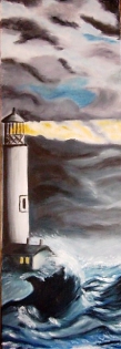 Le phare et la mer Huile sur toile
60 x 30 cm
150€